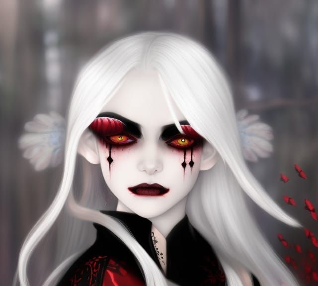 Vampire Fairy in Kimono: Anime Key Visual