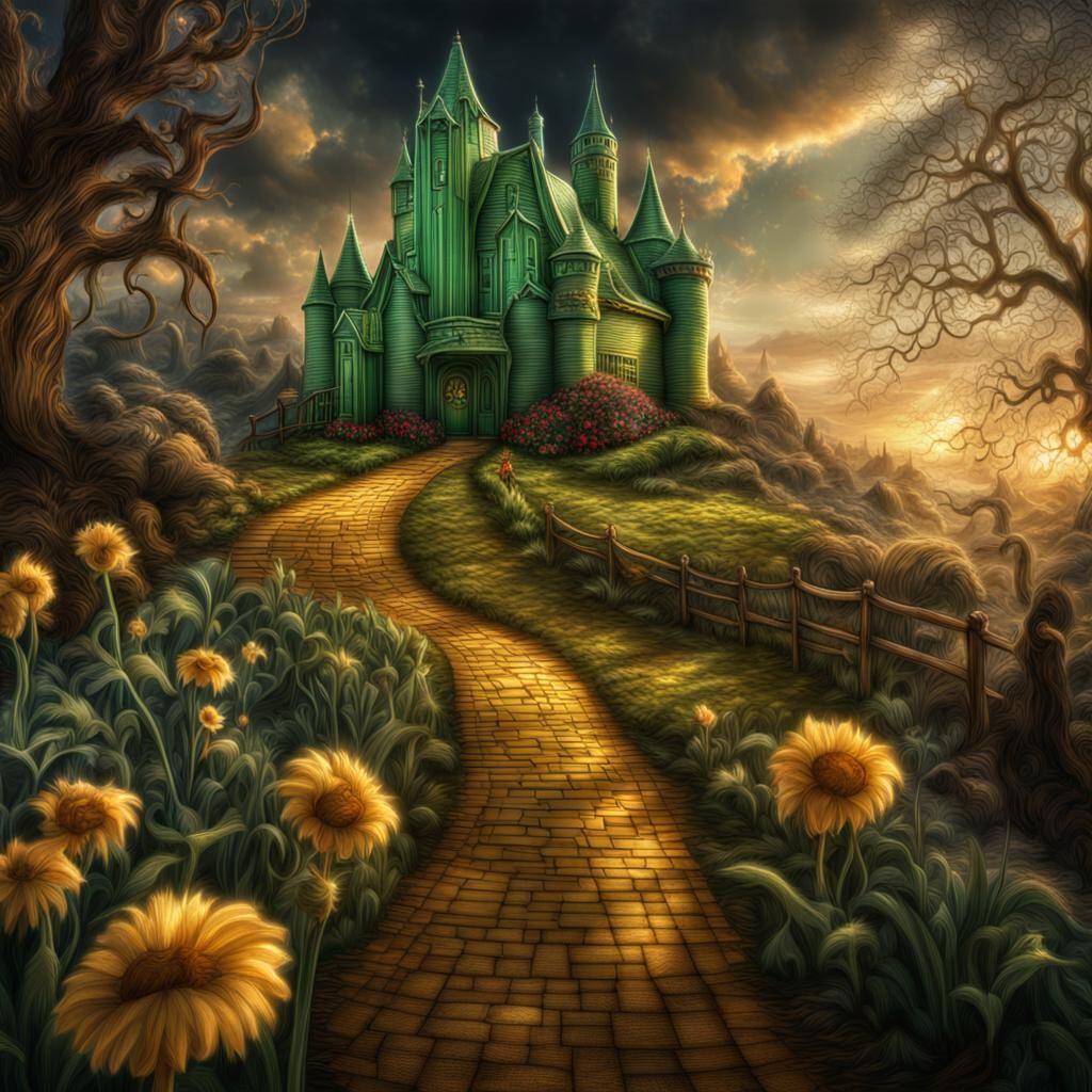 Wizard of Oz Emerald Castle in Hyperrealism