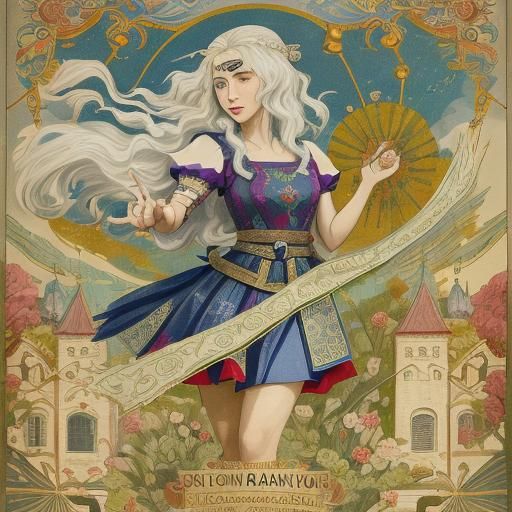 Fauvist Portrait: Daenerys, Dragon, and Seven Kingdoms