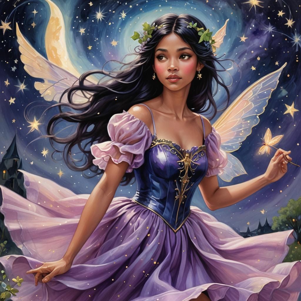 Fairy Battles Leprechaun in Whimsical Fantasy Art