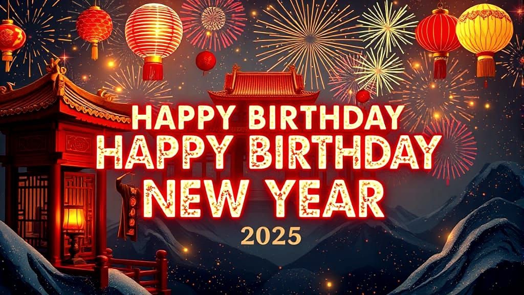 Multicultural New Year Celebrations in Vibrant Colors