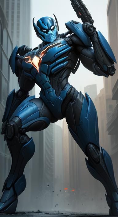 Arcee as Venom: Hyperrealistic Graffiti Mech Art