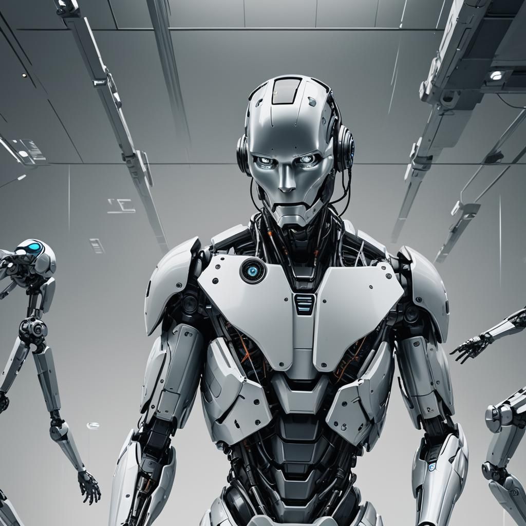 V.I.K.I. AI Overseeing Futuristic Robot Society