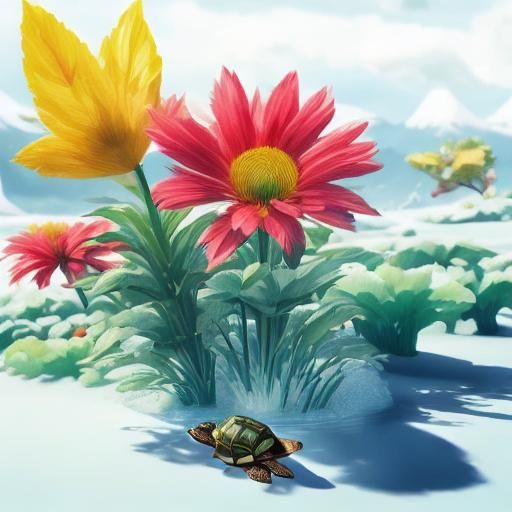 Turtle Waterskiing on Lake Tahoe