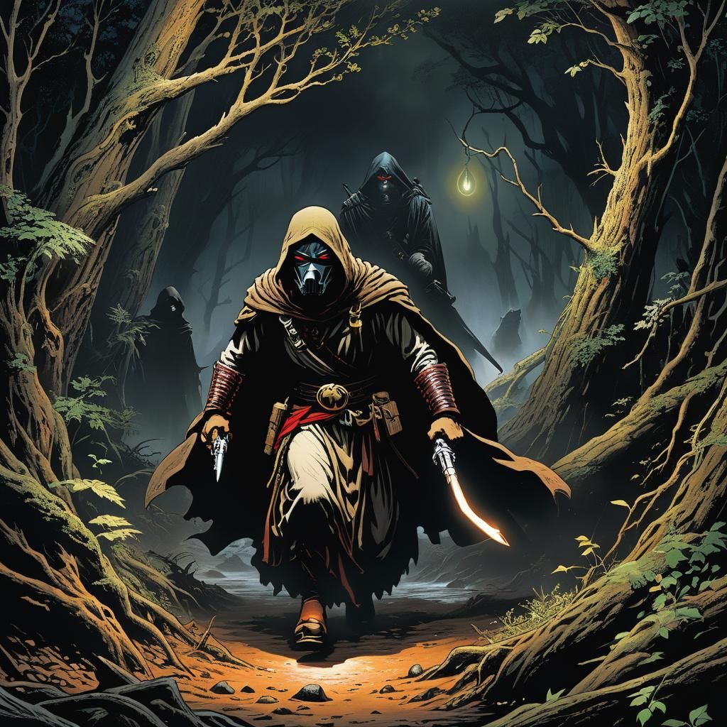 Grimdark Image Combining Art Styles