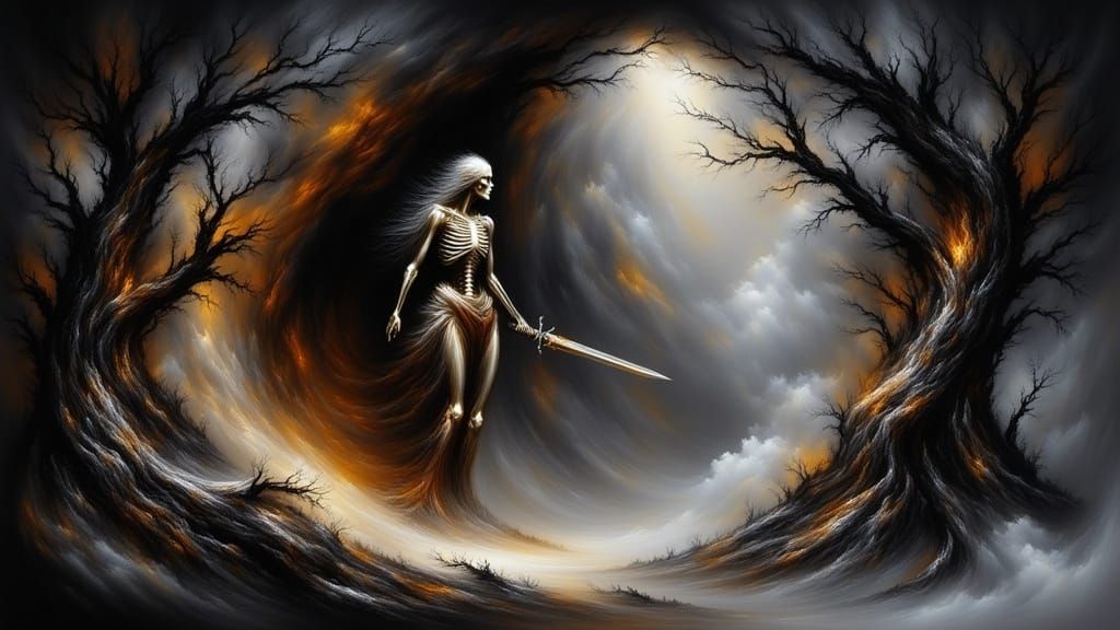 Ancient Barbarian Emerges from Mystical Forest