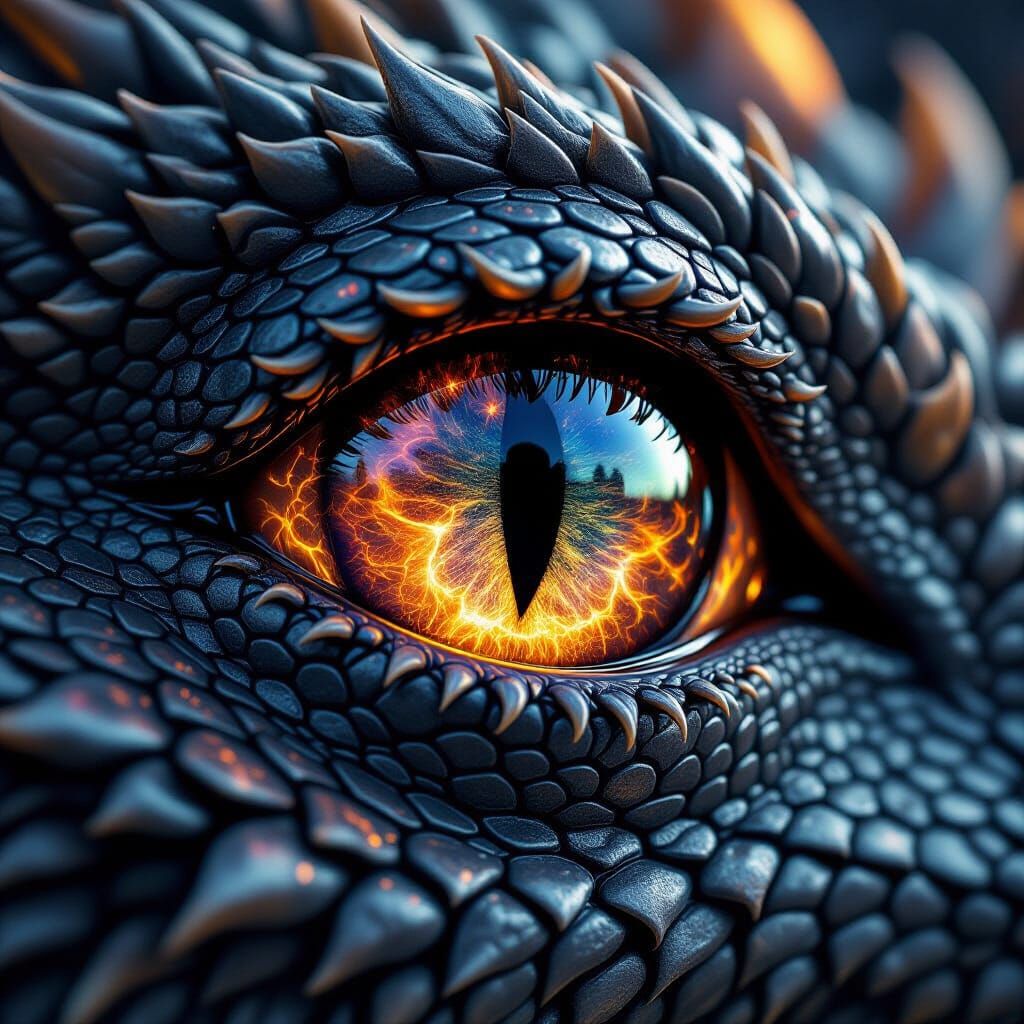 Dragon's Eye Reflecting Galaxy in Hyperrealistic Detail