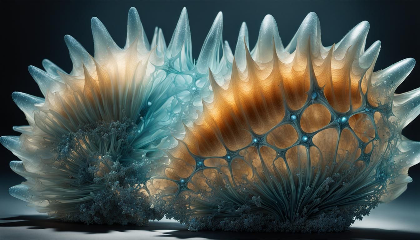 Aquamarine Spotlights Radiating Shells in Sinister Style