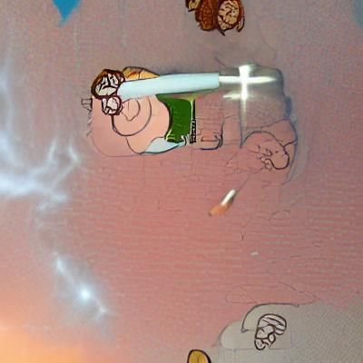 Peter Griffin Smoking with God