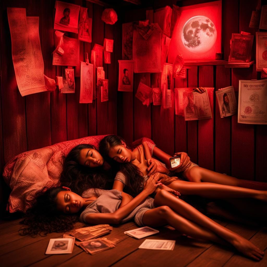 Zendaya and Isabela Merced Asleep in Thai Bar