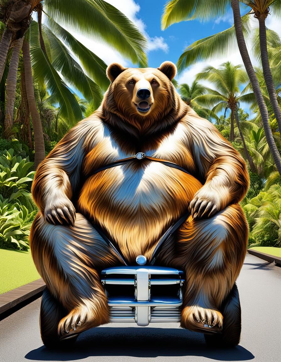 Happy Bear's Psychedelic Hawaii Vacation