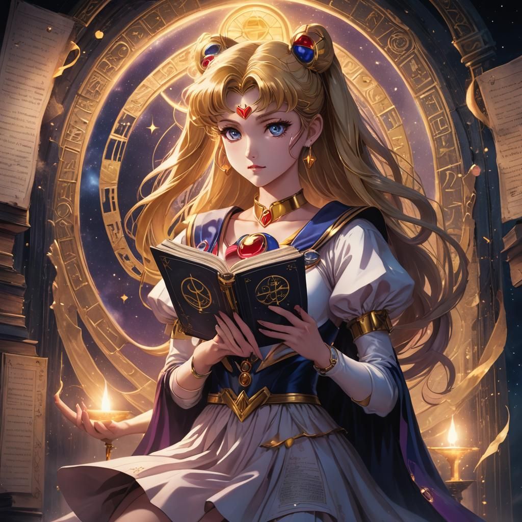 Sailor Moon and the Mysterious Ancient Tome