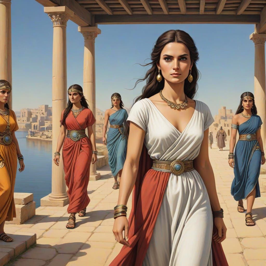 Medieval Woman in 800 AD Attire