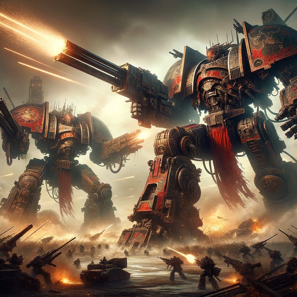 Epic Mechanical War Machines Battle