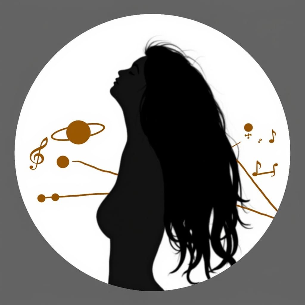 Planetary Music: Double Exposure with Circular Shadow