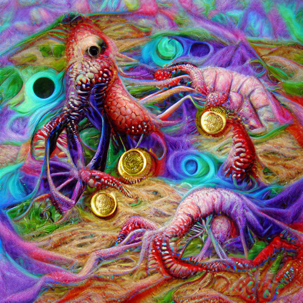 Eldritch Shrimp Generated by AI
