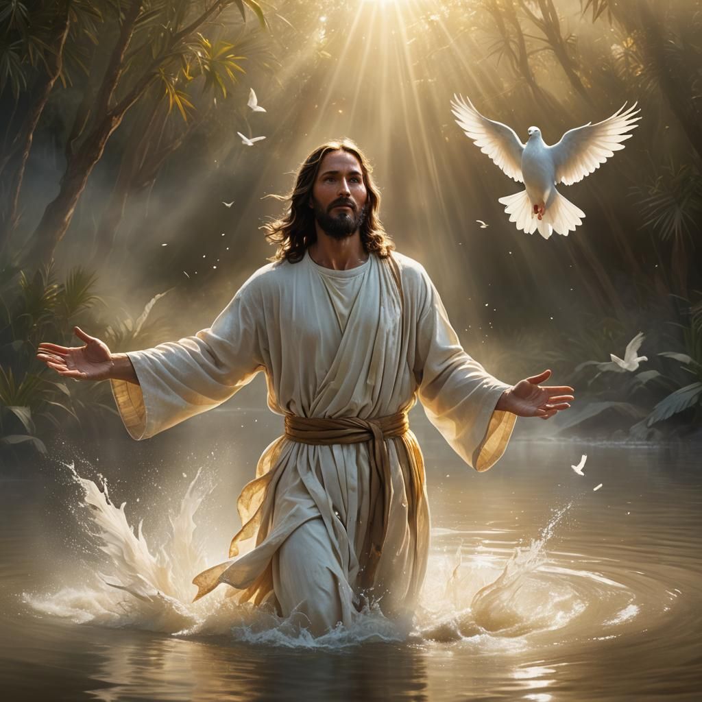 Jesus' Baptism: Holy Spirit Descends as Dove