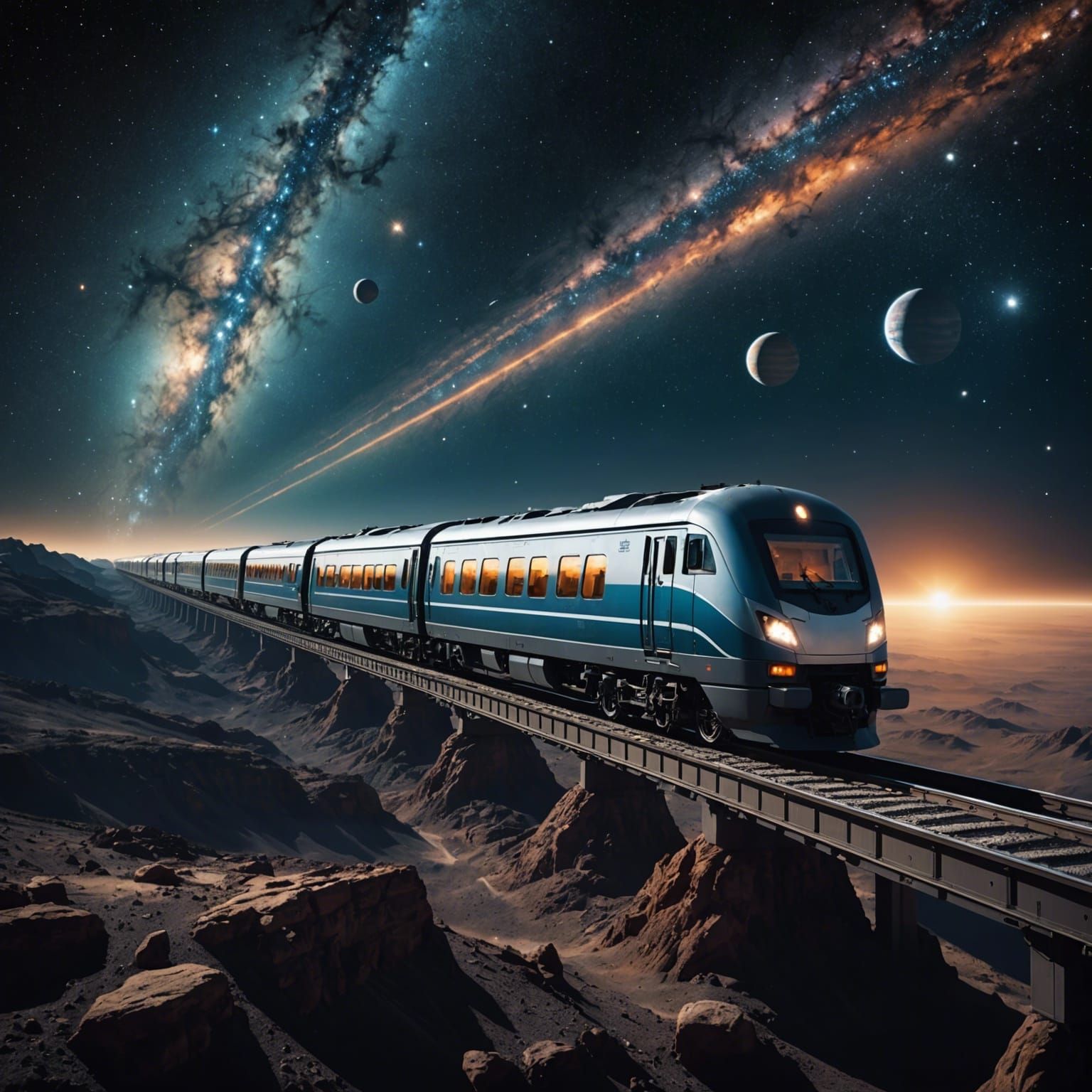 Long Train Journey Through Outer Space