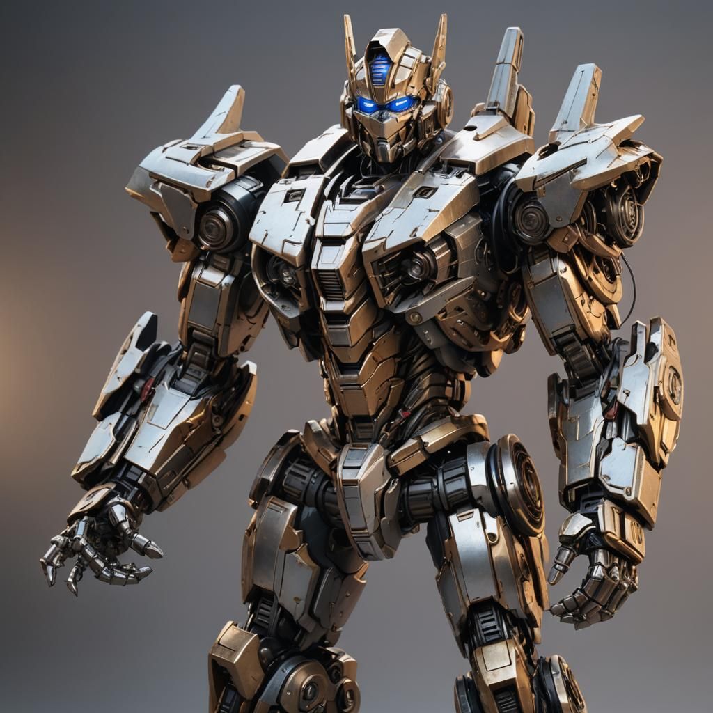 Heroic Transformer Rachit in Detailed 3D Anime Art