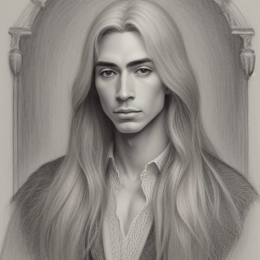 Silverpoint Drawing in the Style of Rafael Santi