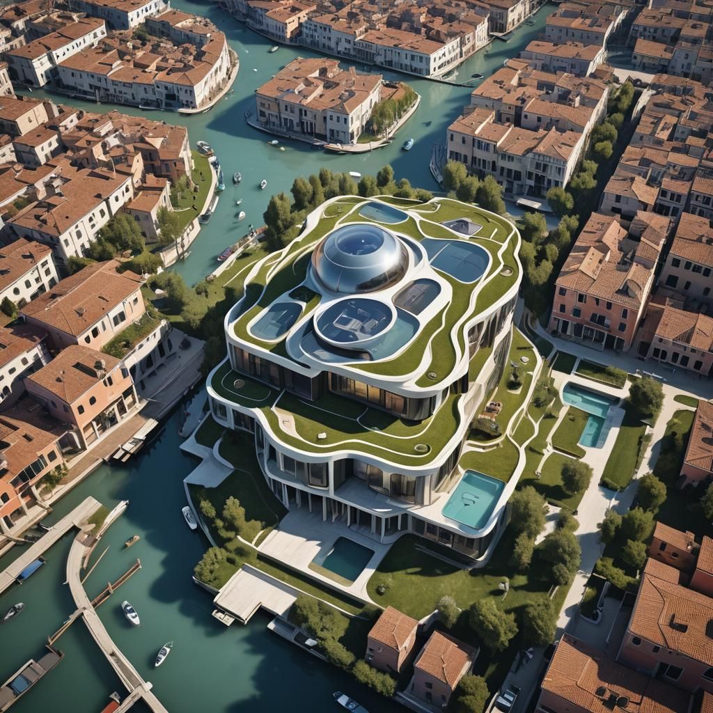 Futuristic House in Venice: Biometric Imagineering