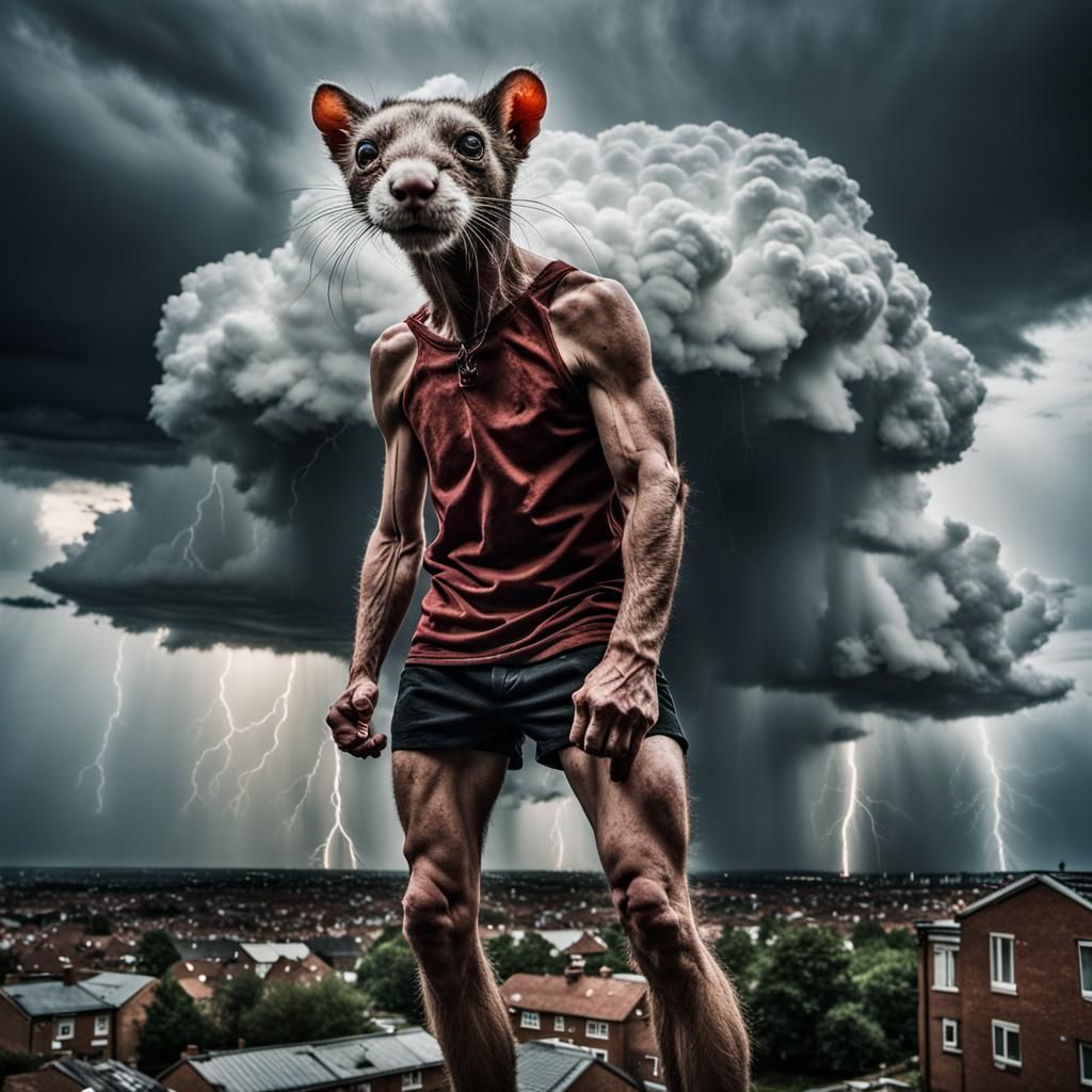 Weasel Man Storm Cloud