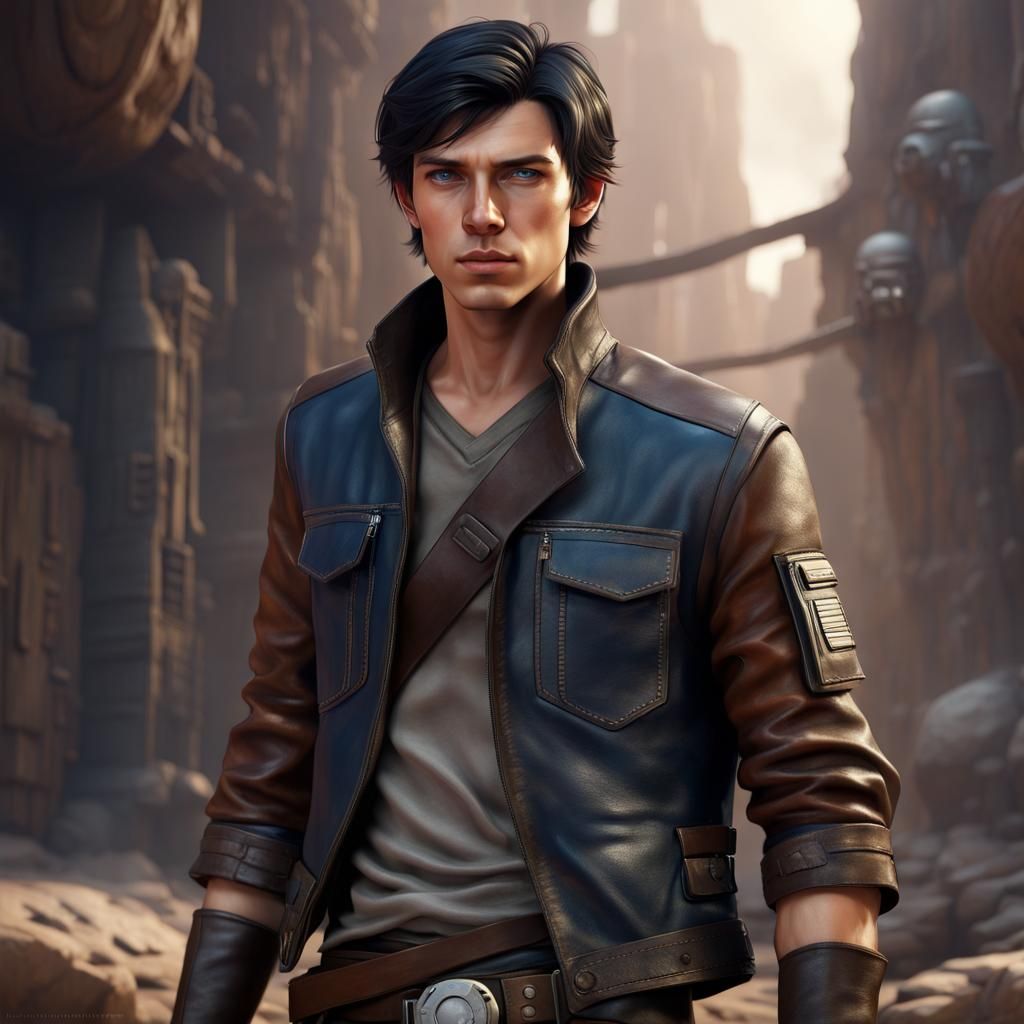 Handsome Young Star Wars Smuggler Concept Art