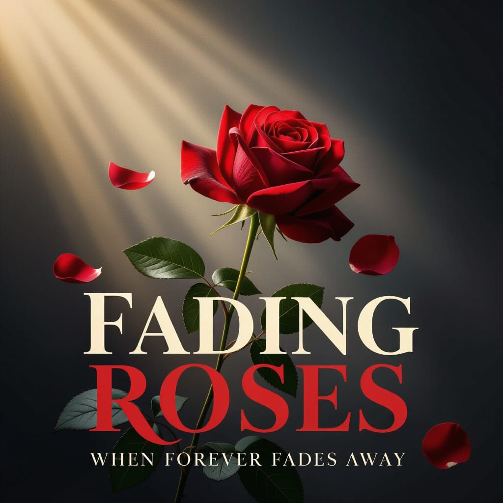 Fading Roses: A Dramatic Book Cover Design