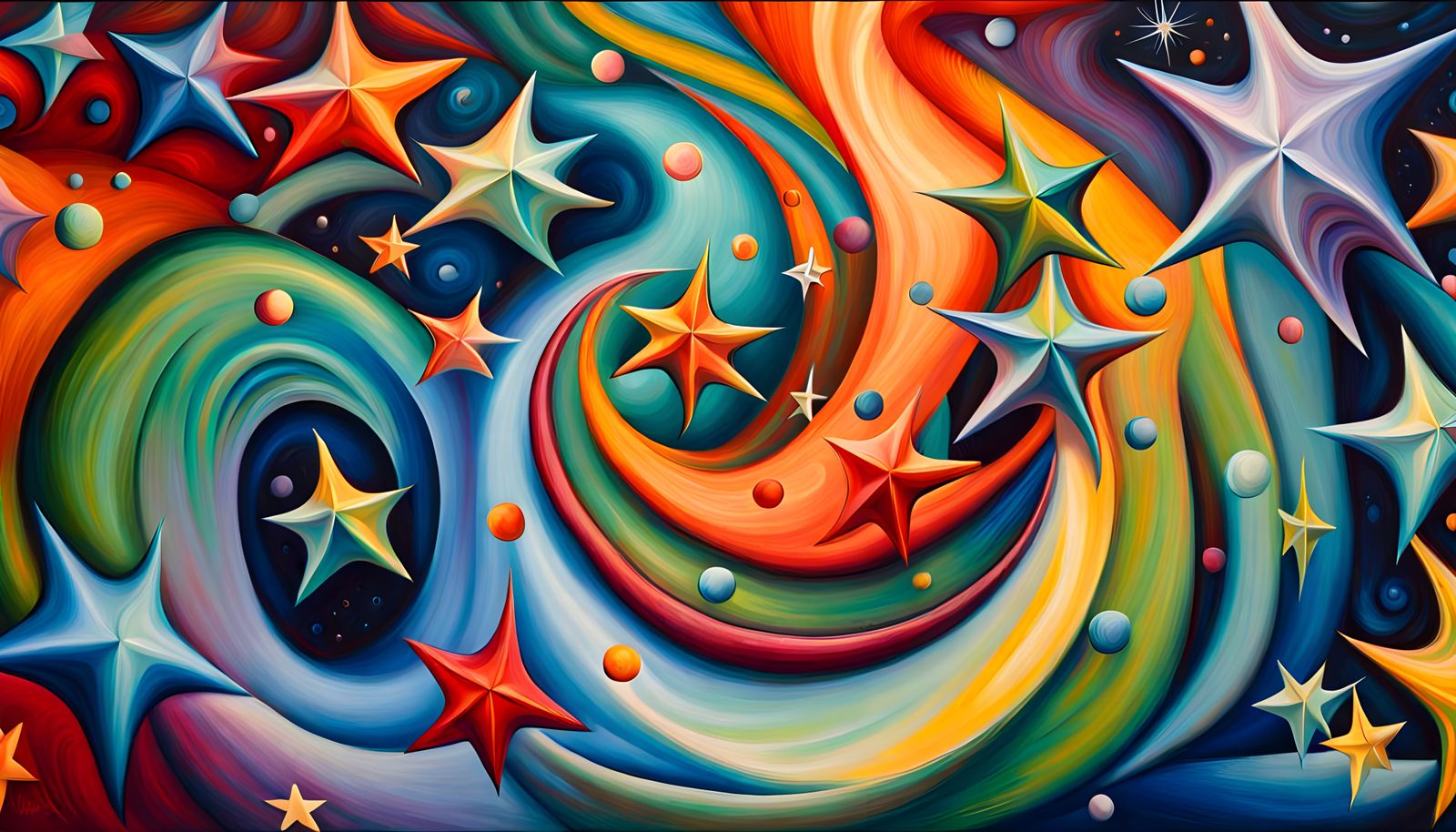 Swirling Stars in a Deep Textured Cosmic Vortex