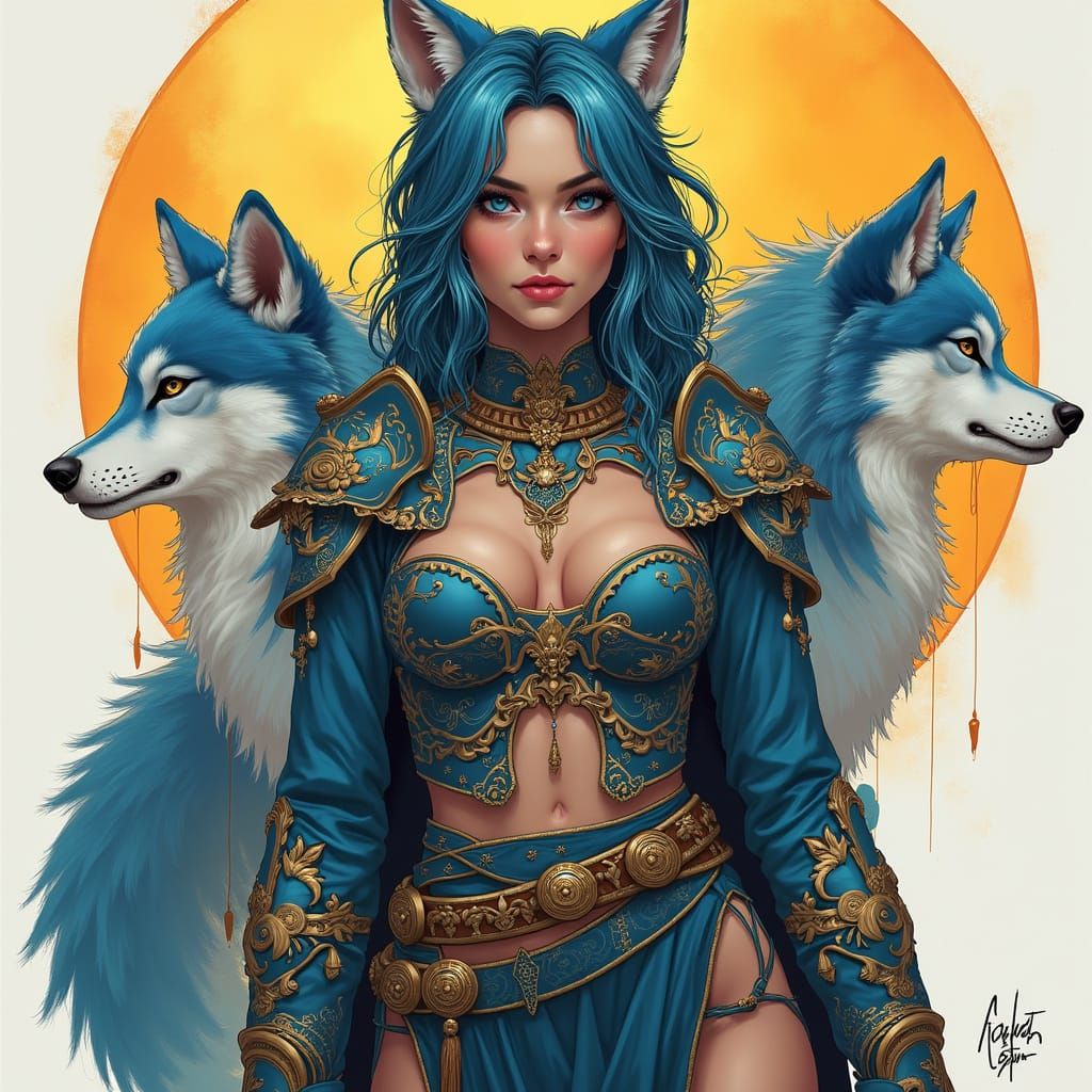 Wolf Garments: Fantasy Art Inspired by Loish