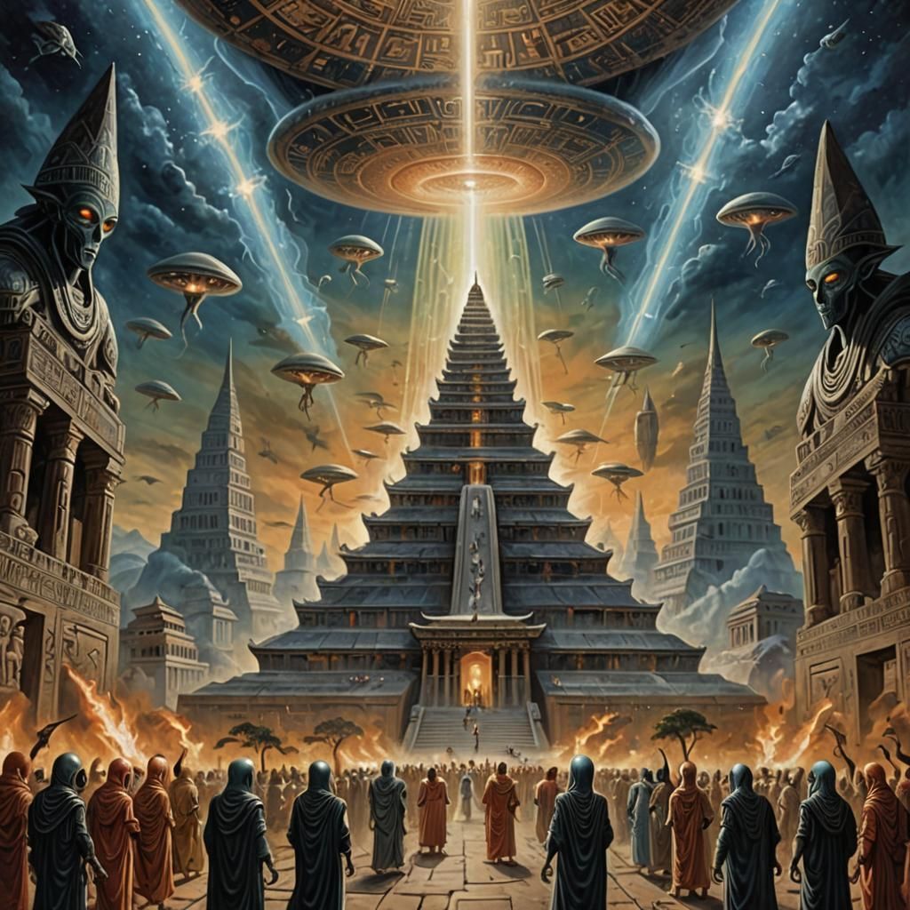 Ancient Painting of Extraterrestrial Beings' Takeover