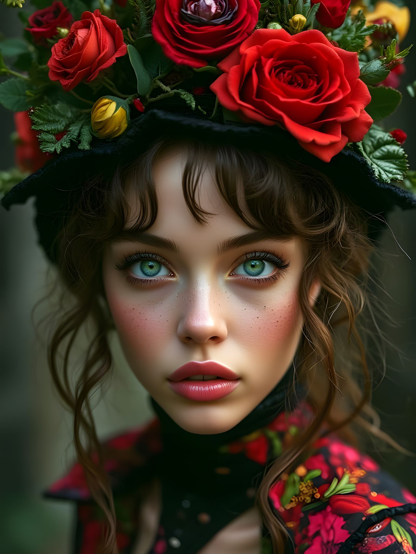 Surreal Editorial Portrait in Bold Colors