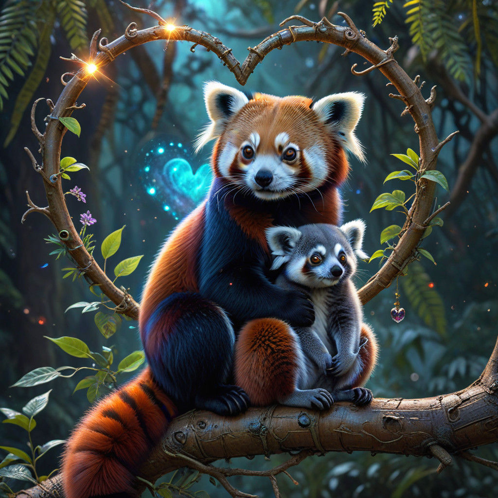 Luminous Friends Embrace in Cosmic Harmony