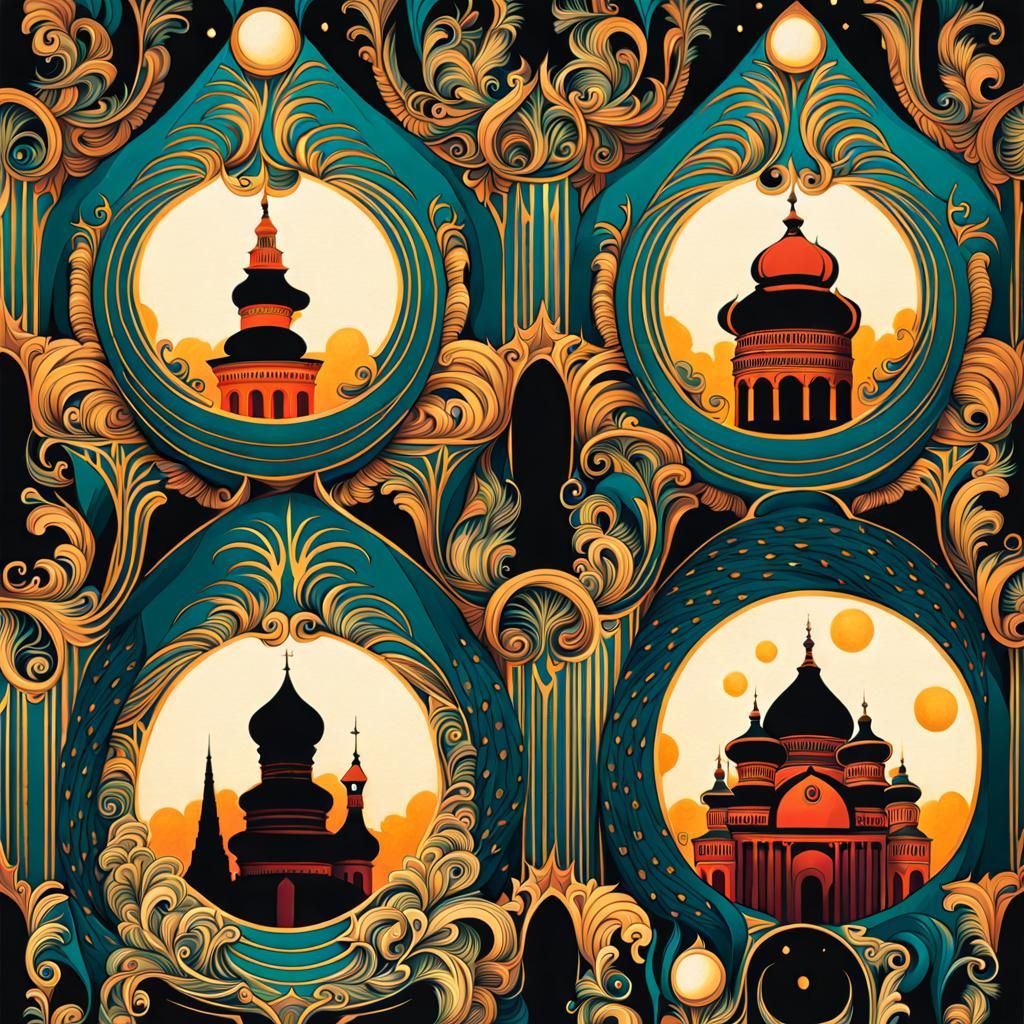 Intense Illustrious Illusions in Abstract Illustration