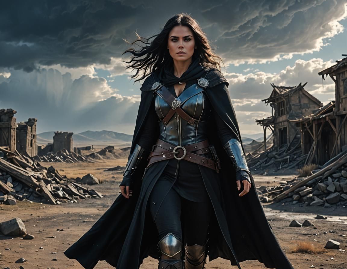 Rogue Warrior in Wasteland: Medieval Matte Painting