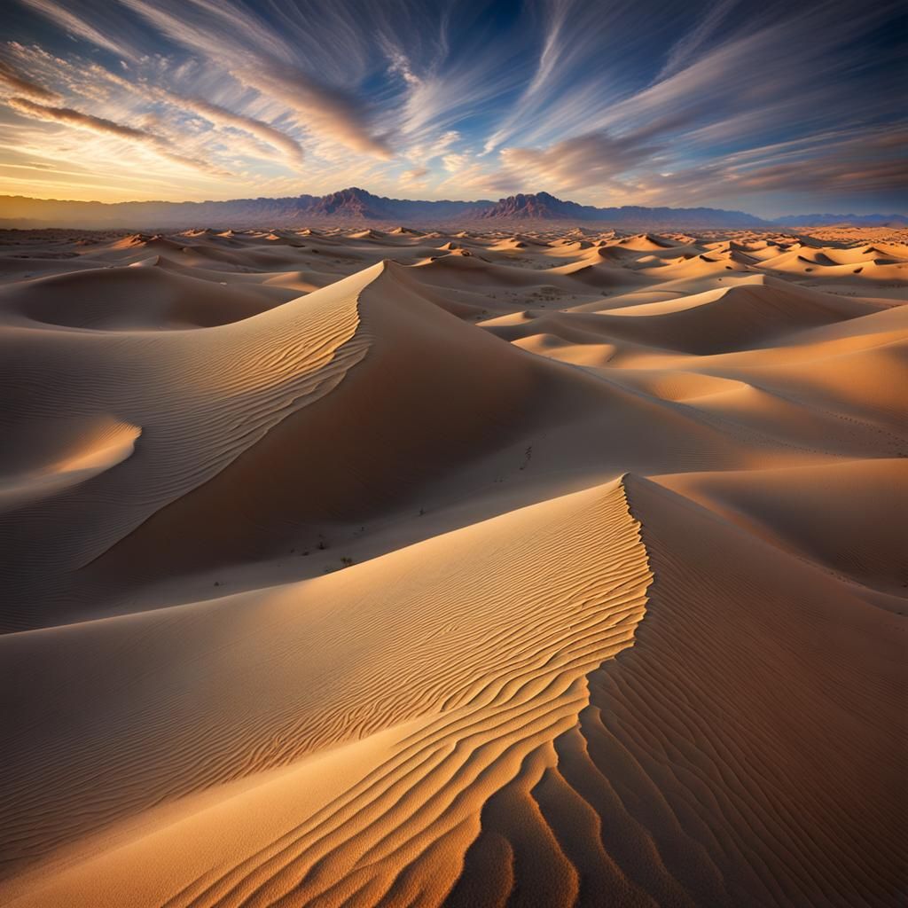 Mojave Desert Sand Dunes in High Resolution