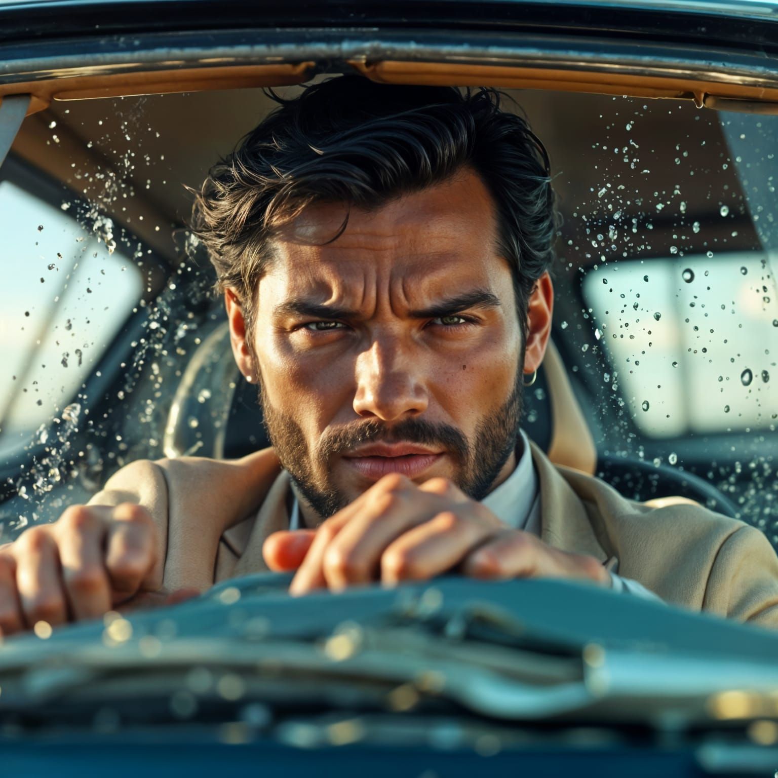 Hyperrealistic Portrait of a Rockstar in Mid-Song