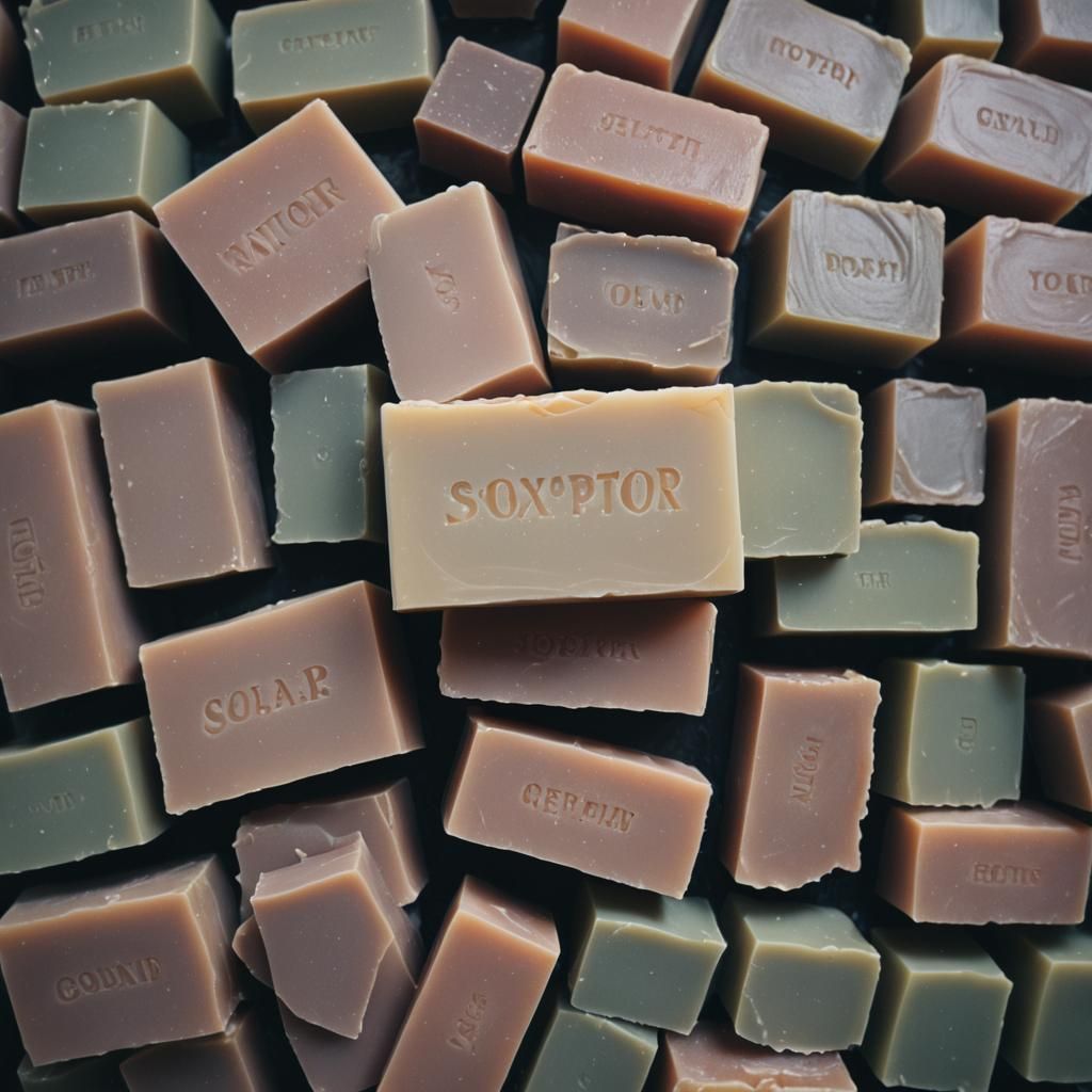 Cinematic Soap Still Life: Film Grain Texture