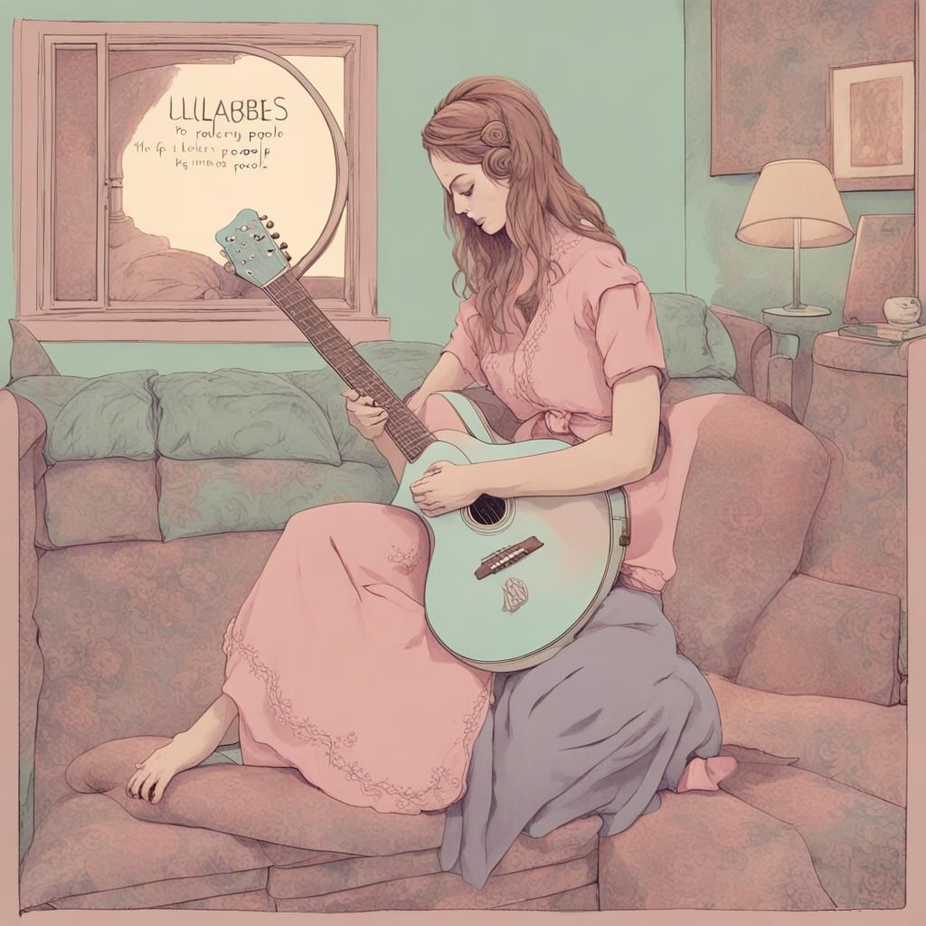 Pastel Album Cover: Lullabies for Lonely People