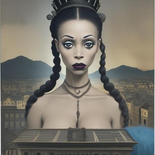 Voodoo Queen in Surrealist Style