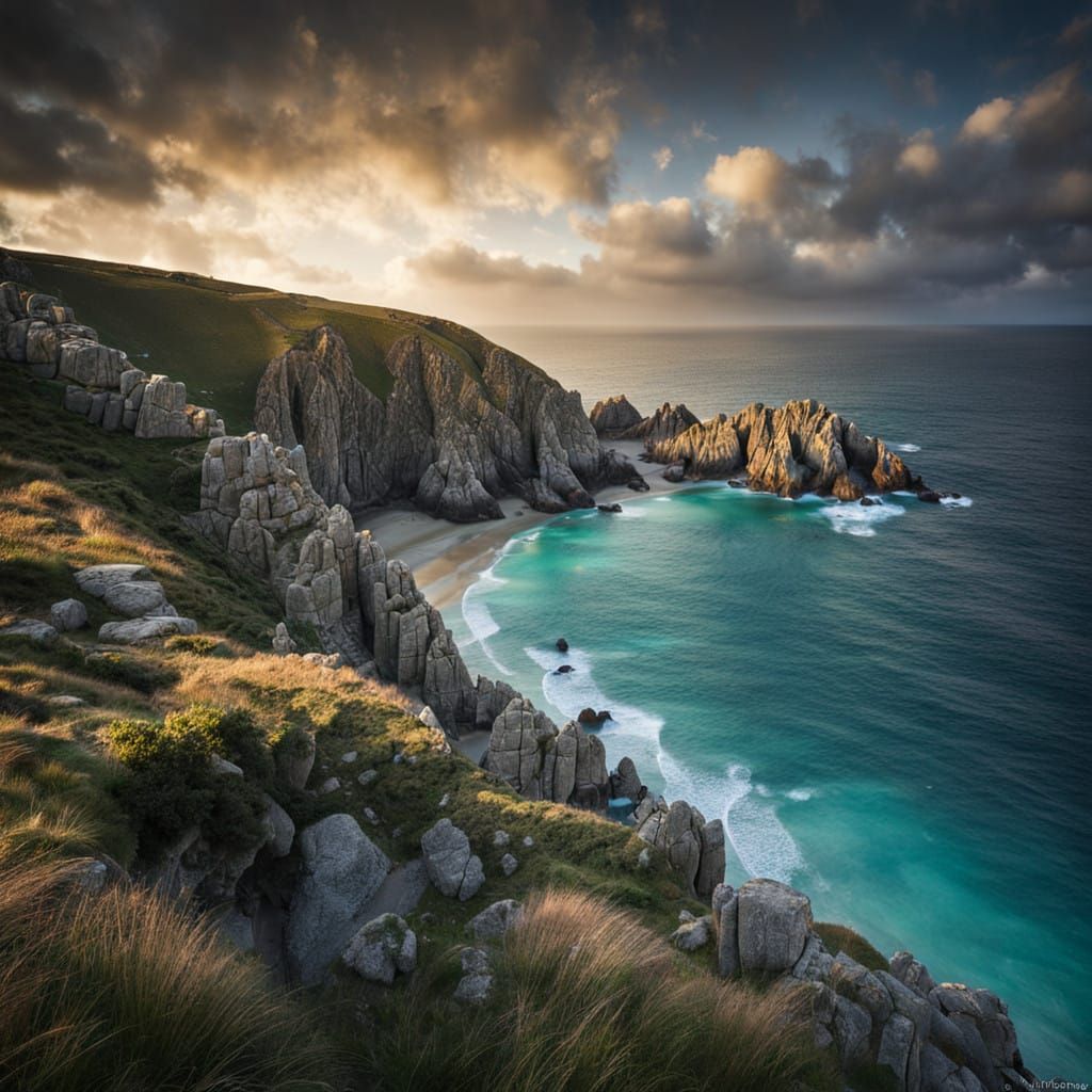 Granite Cliffs Overlooking the Minack Theatre
