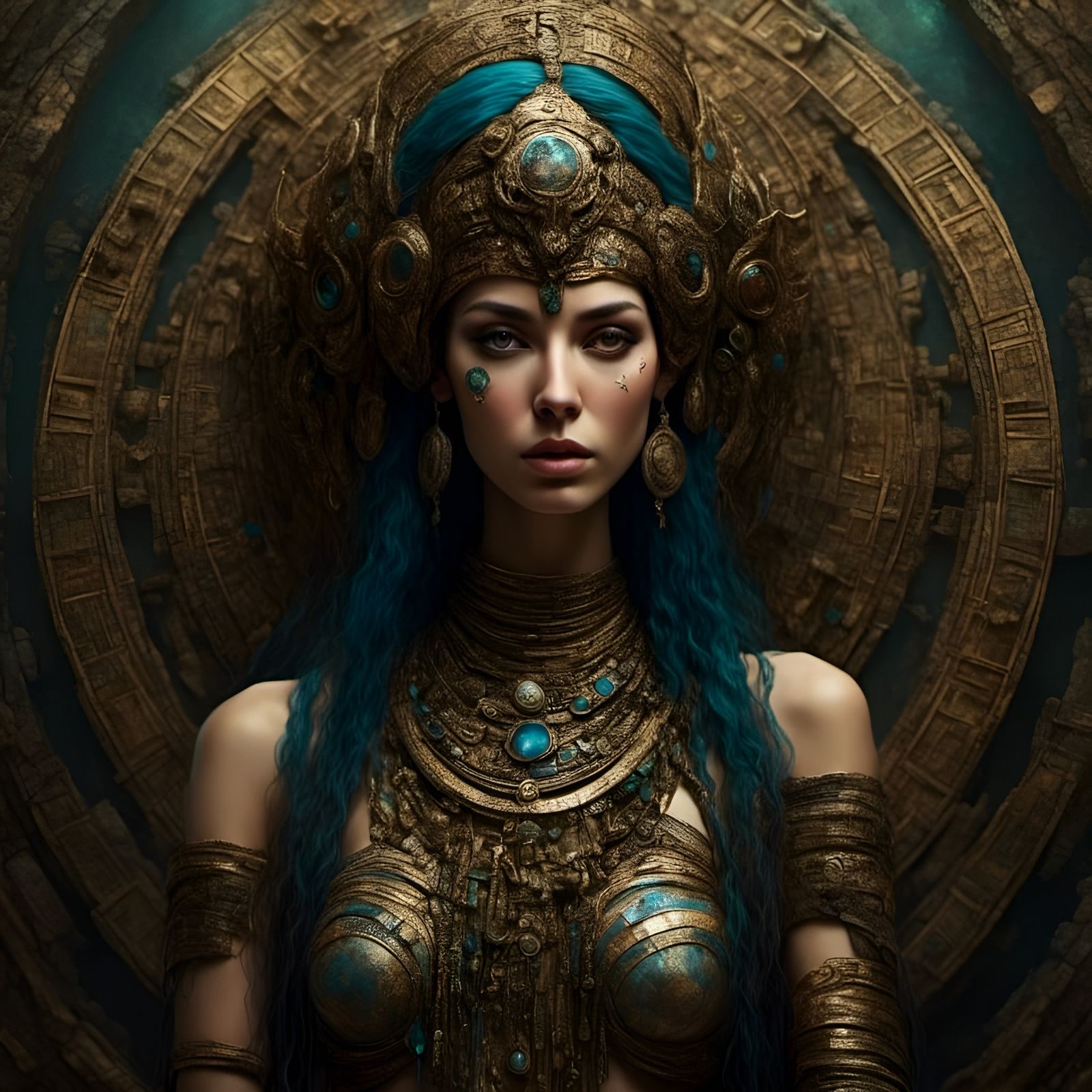 Egyptian Priestess Generated by AI