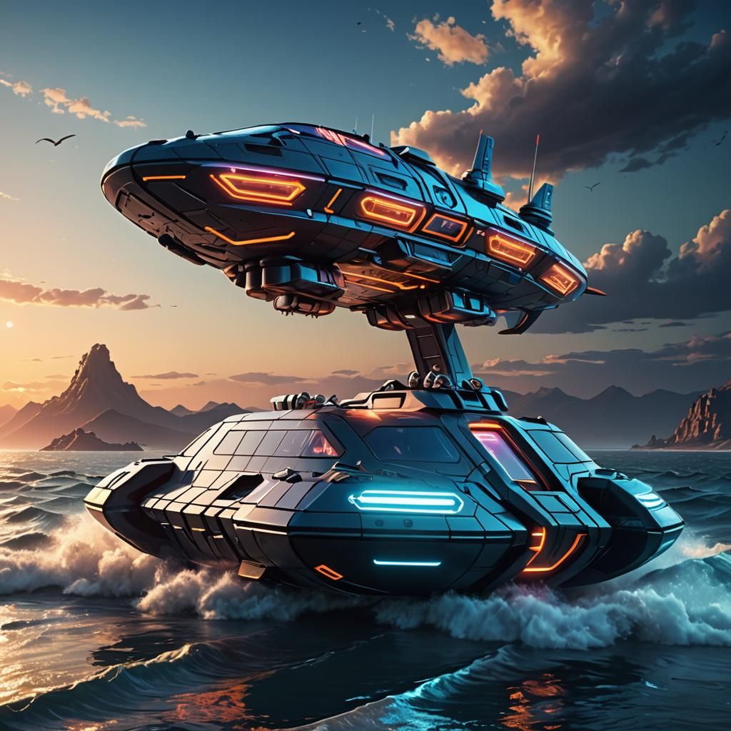 Futuristic Hovercraft