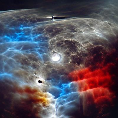 Epic Space Battle Near Lunar Station