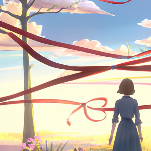 Anime Key Visual in Ghibli Style by Makoto Shinkai