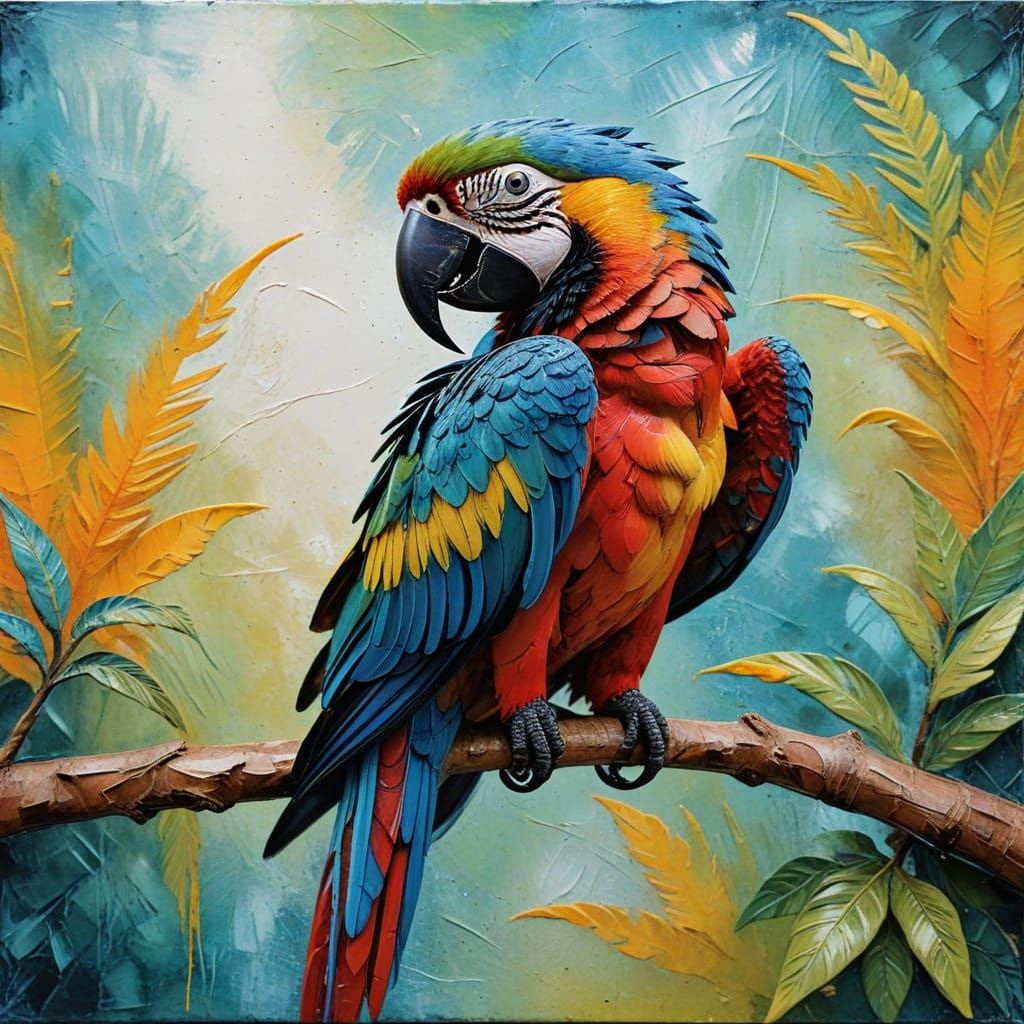 Encaustic Impasto Macaw I have a complicated question about how I learned a little bit of your time ⌚