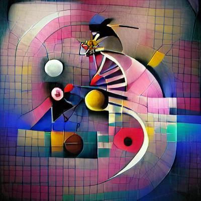 Colorful Abstract Art: Free Will as Biology