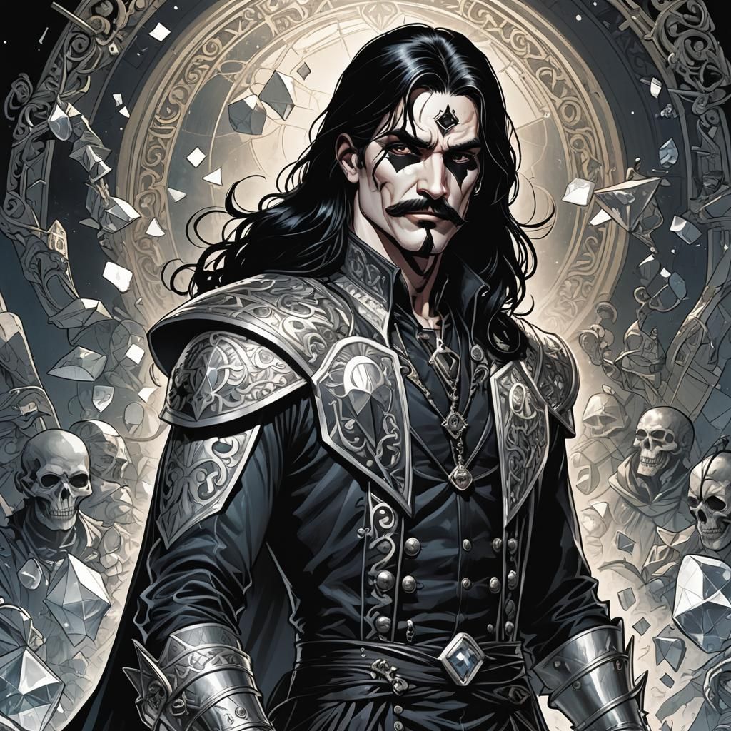 Gothic Knave of Diamonds Comic Book Art