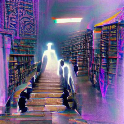 Souls Journey Through Infinite Library