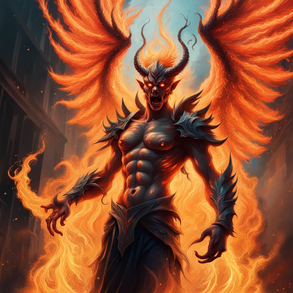 Demons and Angels Clash in Fiery Realm